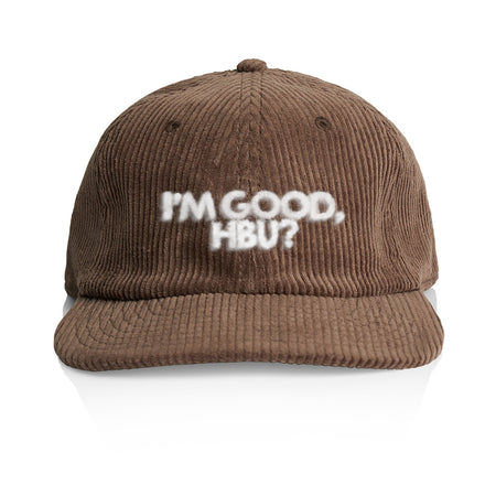 I'm Good Walnut Corduroy Hat